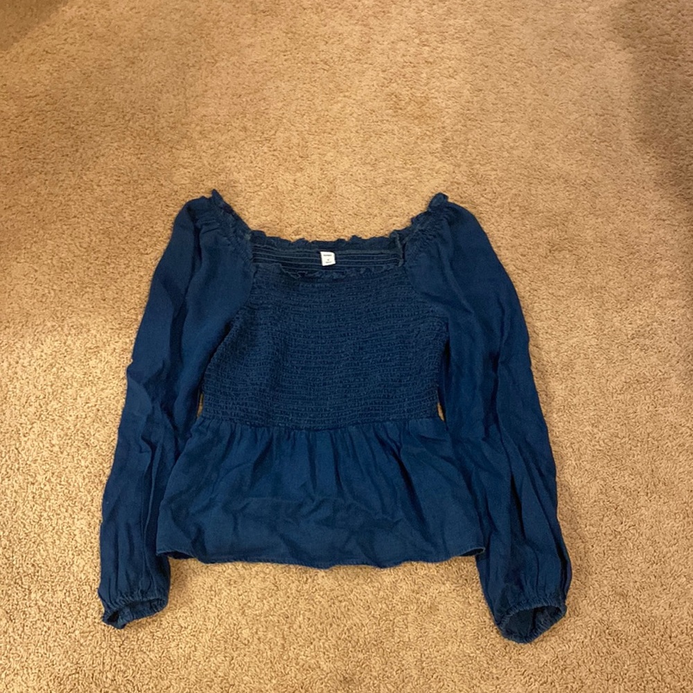 navy NWOT smocked too